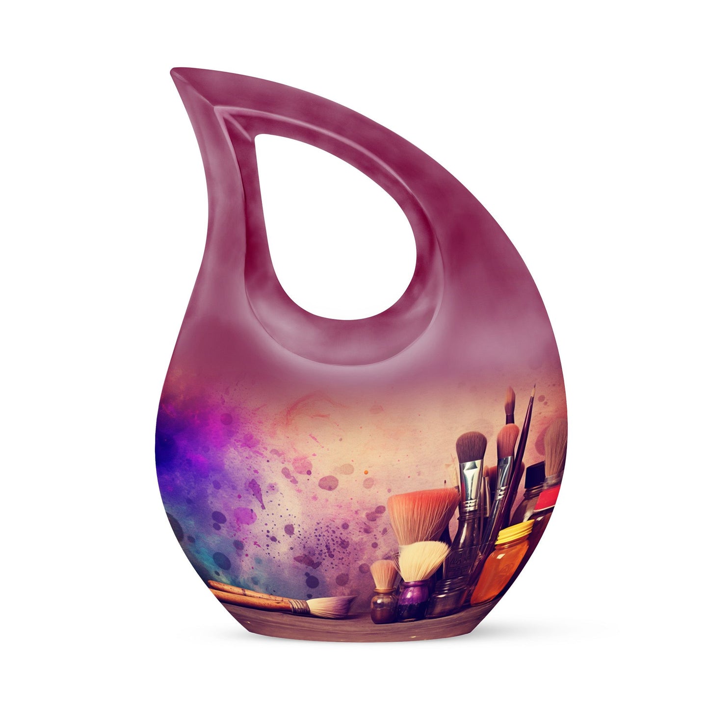 Artistic Painting Supplies Cross Drop Memorial Urn
