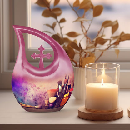 Artistic Painting Supplies Cross Drop Memorial Urn