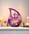 Artistic Painting Supplies Cross Drop Memorial Urn
