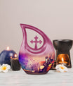 Artistic Painting Supplies Cross Drop Memorial Urn