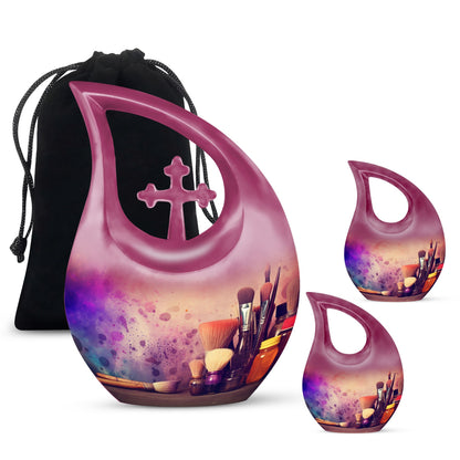 Artistic Painting Supplies Cross Drop Memorial Urn