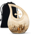 10-inch Painter's Still Life Cross Drop memorial urn