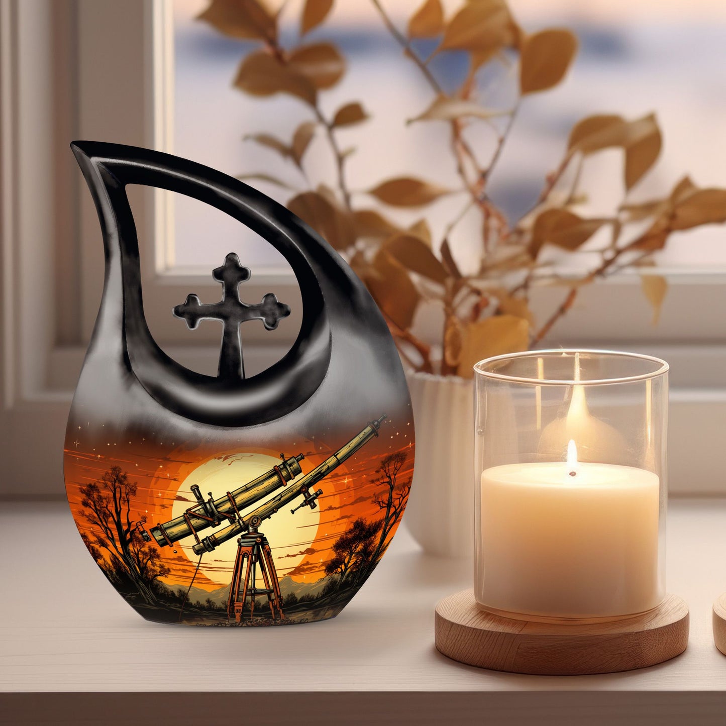 10 inch Stargazing At Twilight Urn, 