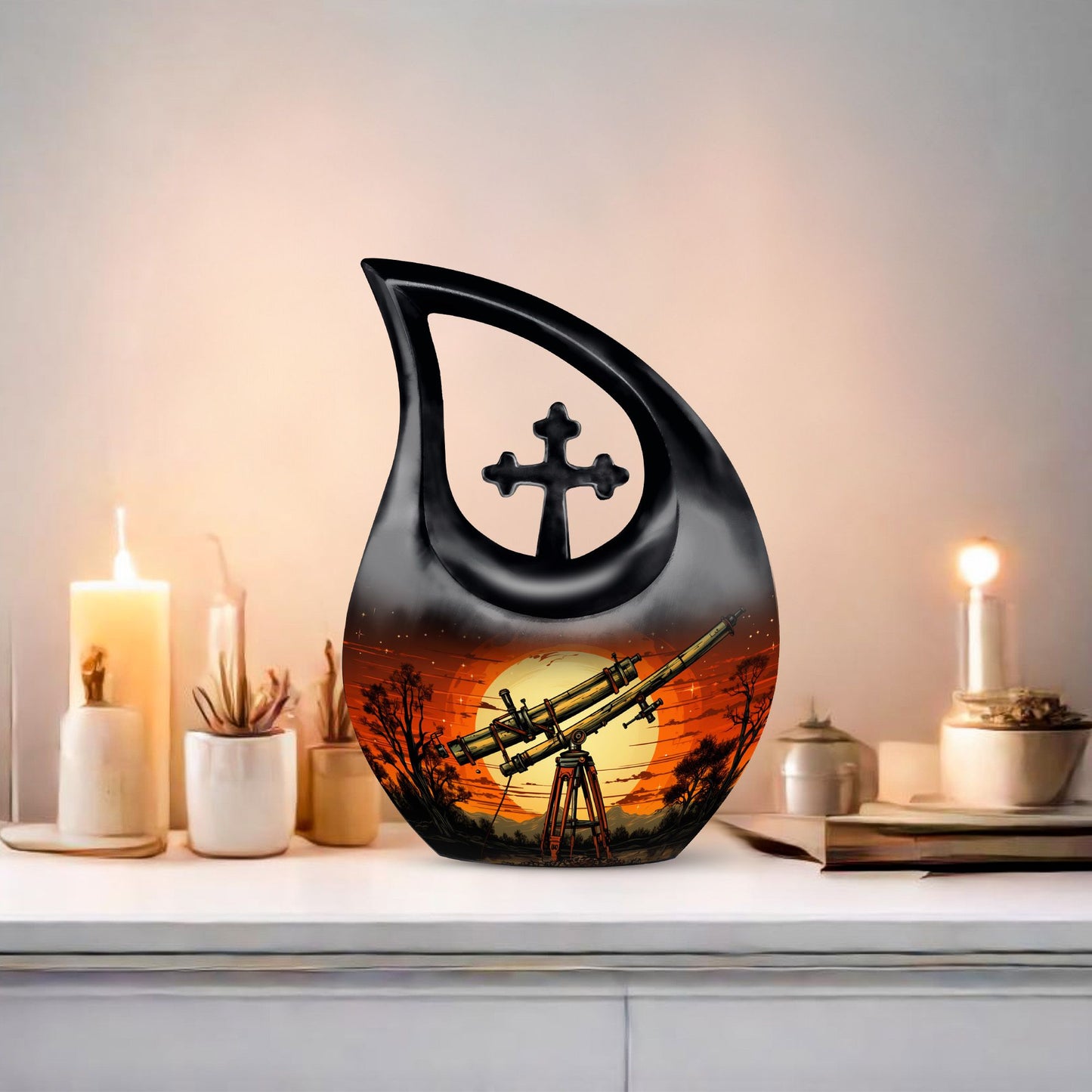 10 inch Stargazing At Twilight Urn, 