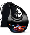 Fiery Violin Melody Urn