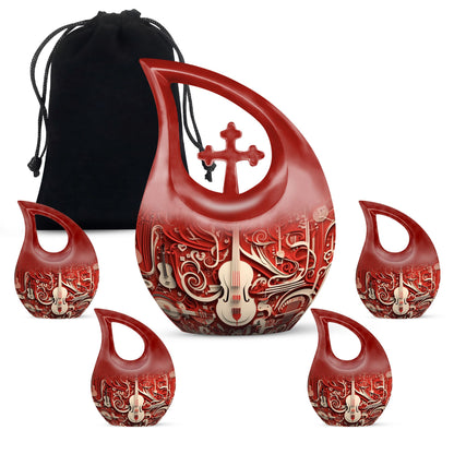 Cross Drop design 10 inch Orchestral Wall Art Urn