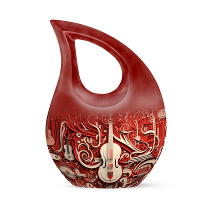 Cross Drop design 10 inch Orchestral Wall Art Urn