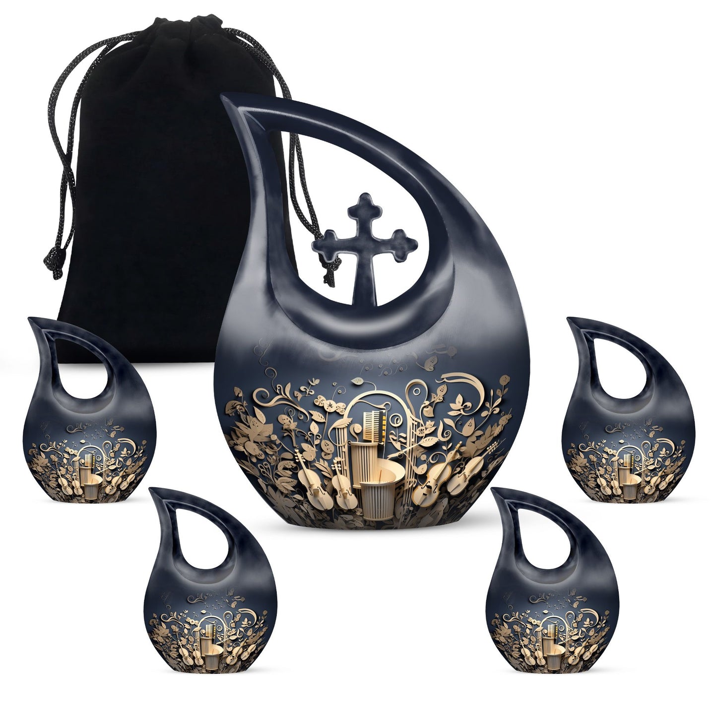 10-inch Sculpted Musical Harmony urn