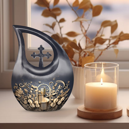 10-inch Sculpted Musical Harmony urn