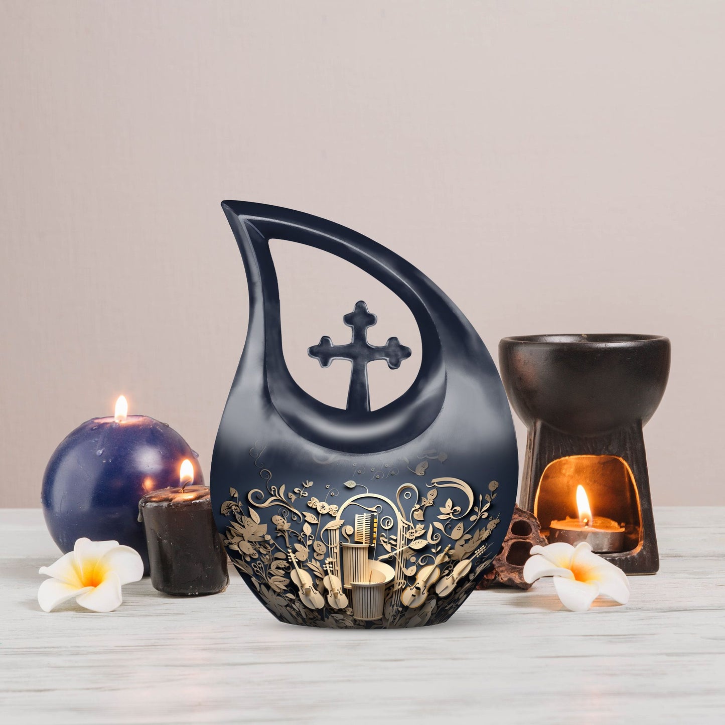 10-inch Sculpted Musical Harmony urn