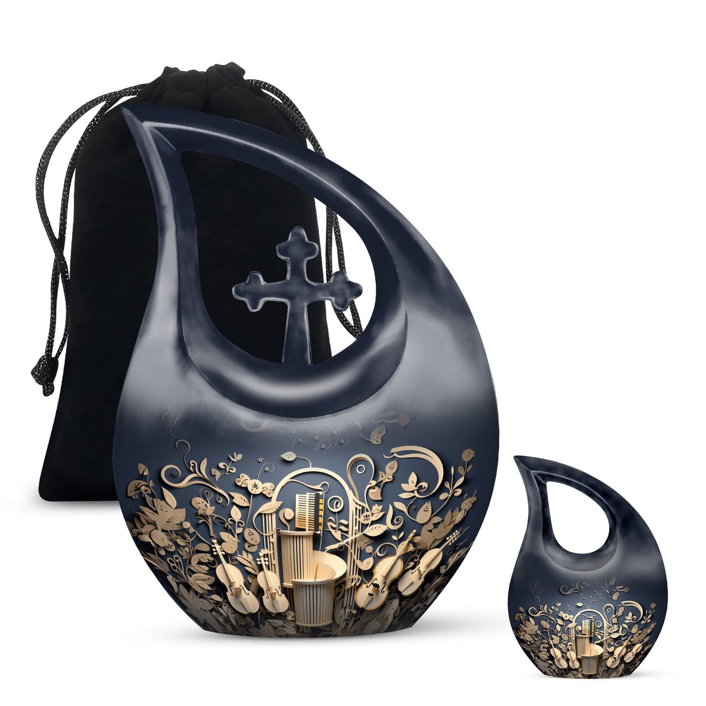 10-inch Sculpted Musical Harmony urn