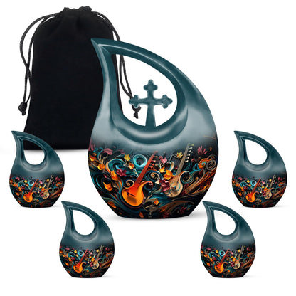 10-inch Abstract Melodic Whirl Urn 