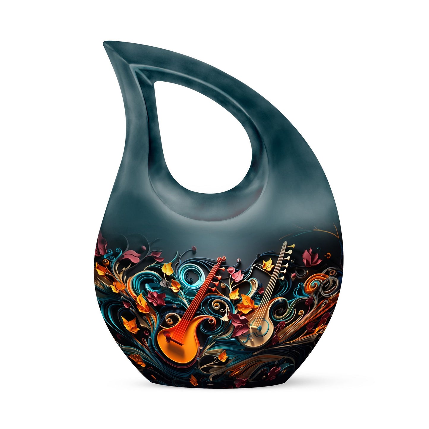 10-inch Abstract Melodic Whirl Urn 