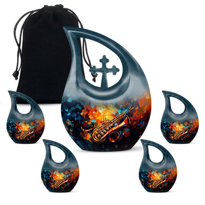 Abstract Jazz Trumpet Urn, 