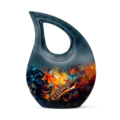 Abstract Jazz Trumpet Urn, 