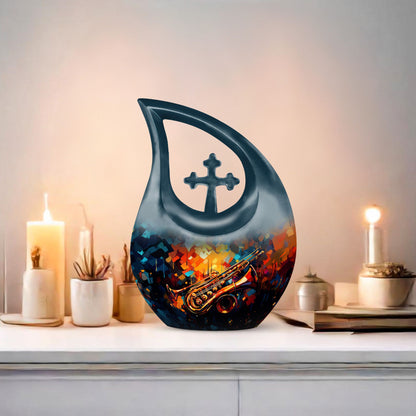 Abstract Jazz Trumpet Urn, 