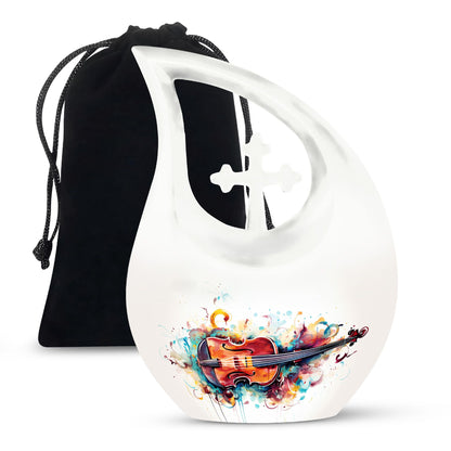 Watercolor Violin Sonata-design urn