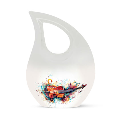 Watercolor Violin Sonata-design urn