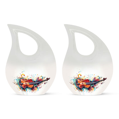Watercolor Violin Sonata-design urn
