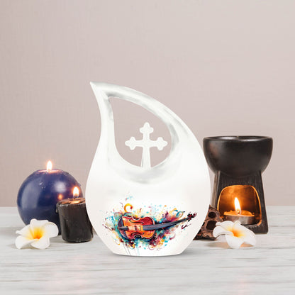 Watercolor Violin Sonata-design urn
