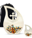 Cross Drop Abstract Violin Composition Urn 