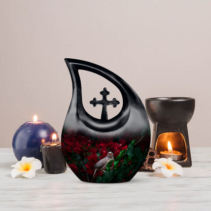 10 Inch Sparrow Bird themed Cross Drop design 