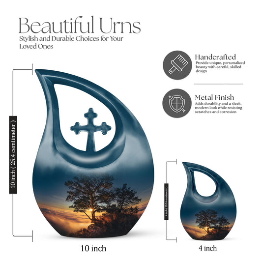 10-inch sunset urn 