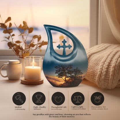10-inch sunset urn 