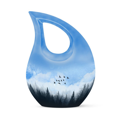 Flying Birds Medium Size Memorial Urn