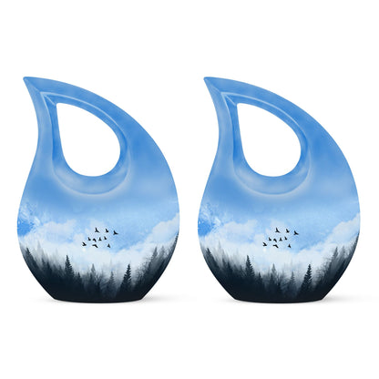 Flying Birds Medium Size Memorial Urn