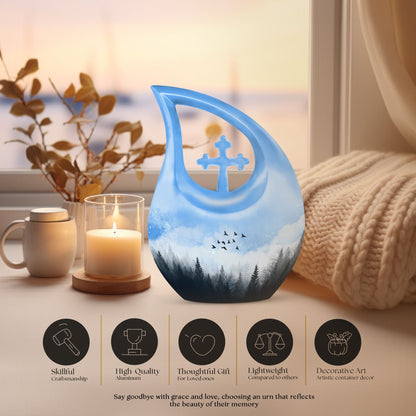Flying Birds Medium Size Memorial Urn