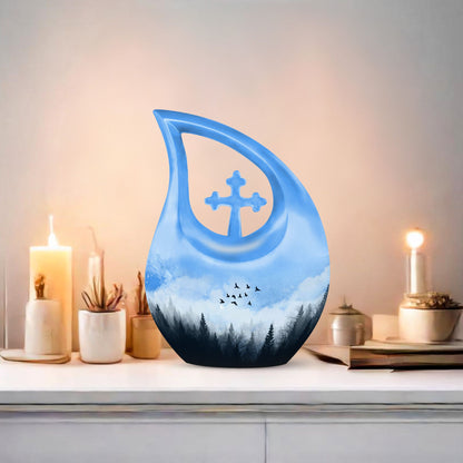Flying Birds Medium Size Memorial Urn