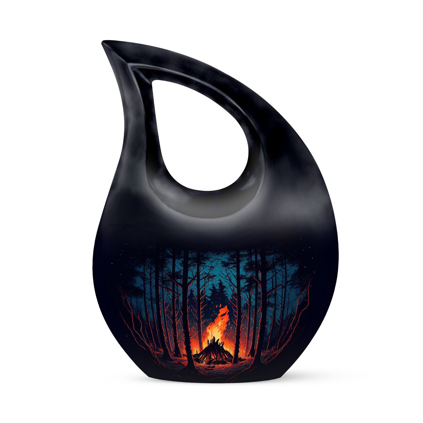Fire Burning In themed Urn