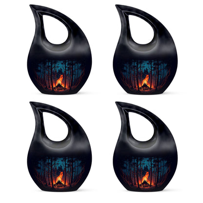 Fire Burning In themed Urn