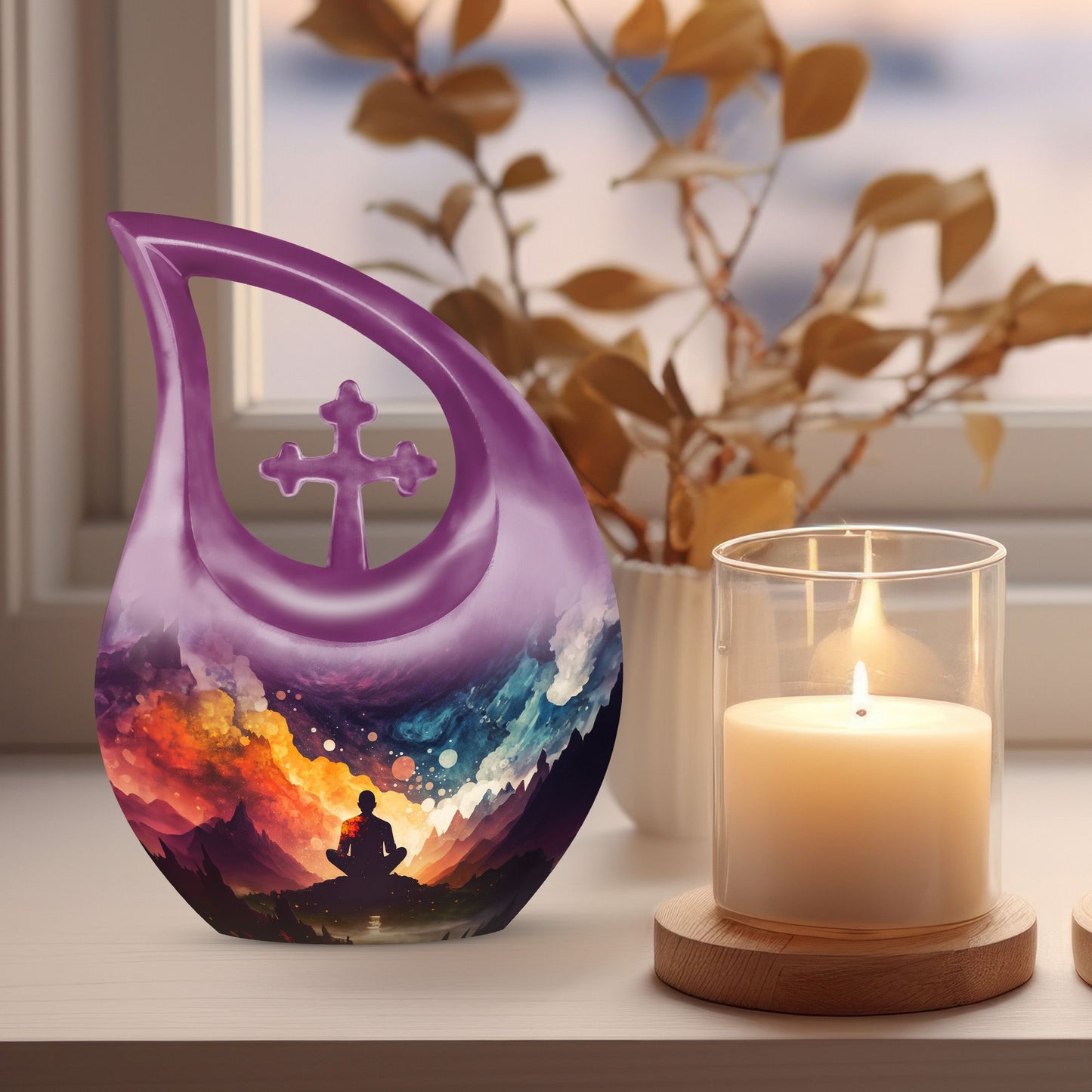 10-inch Meditation Yoga Urn 
