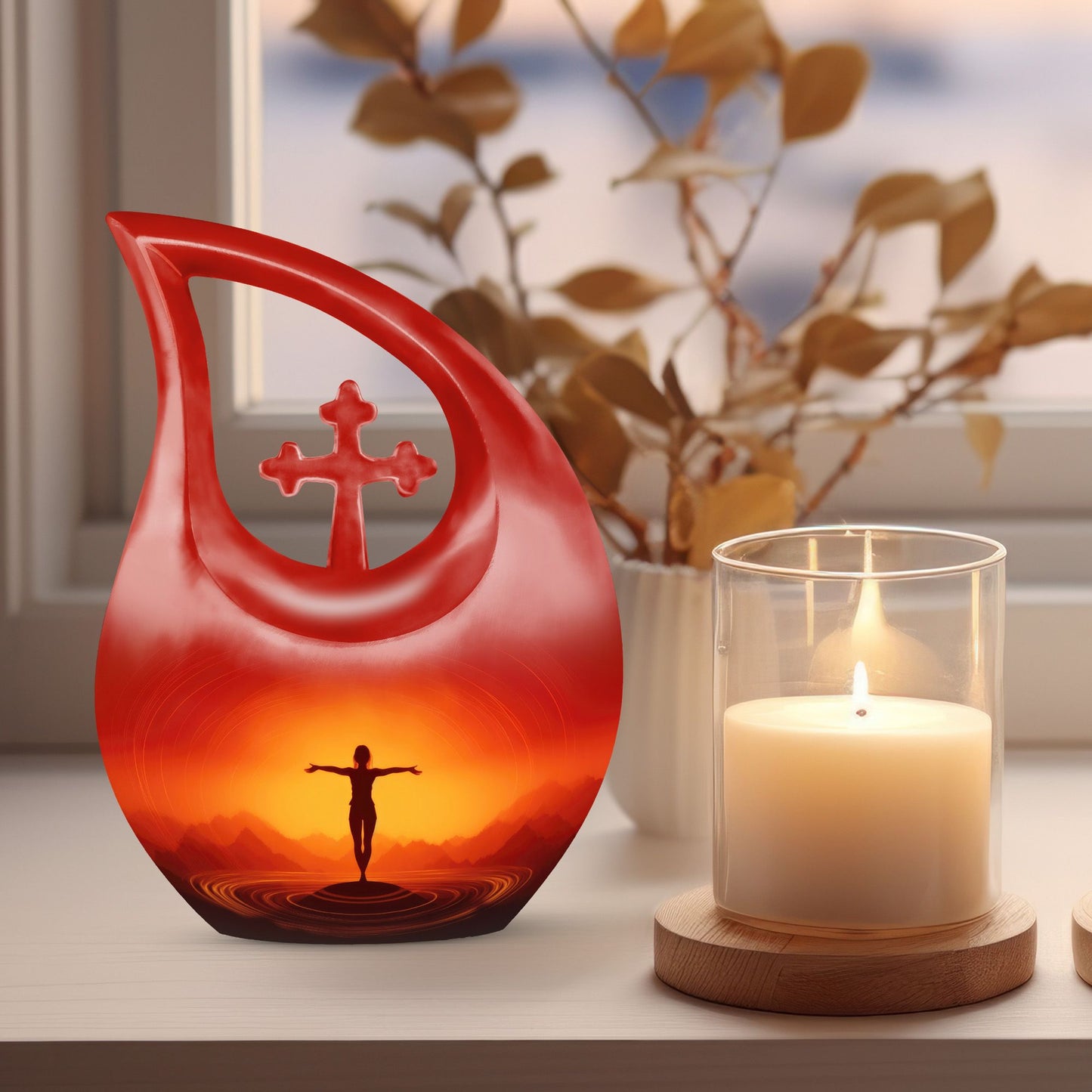 10 Inch Yoga Pose Urn
