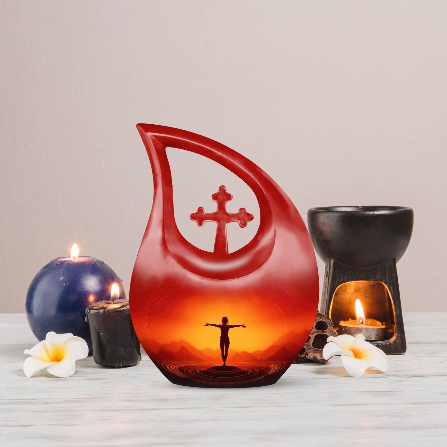 10 Inch Yoga Pose Urn