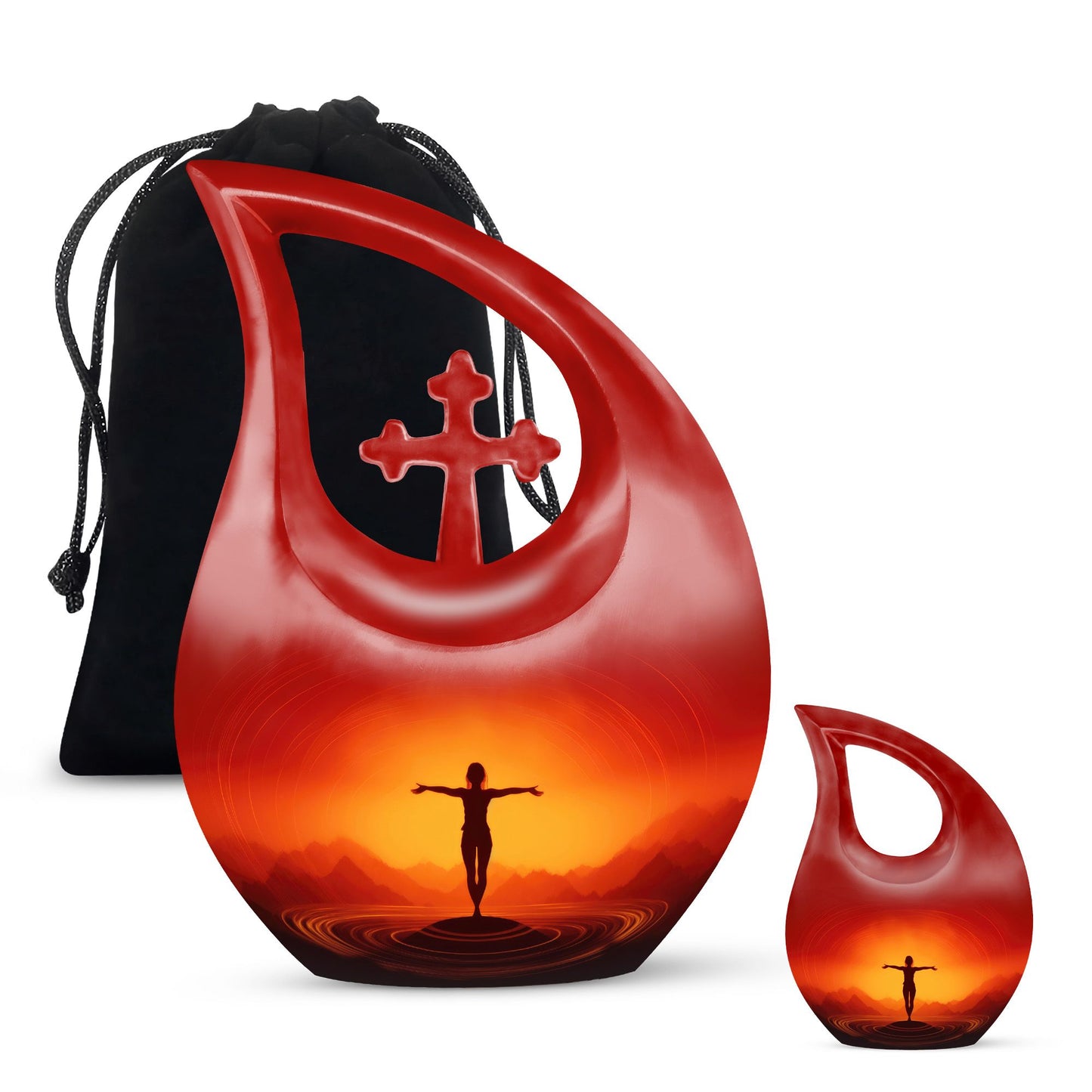 10 Inch Yoga Pose Urn