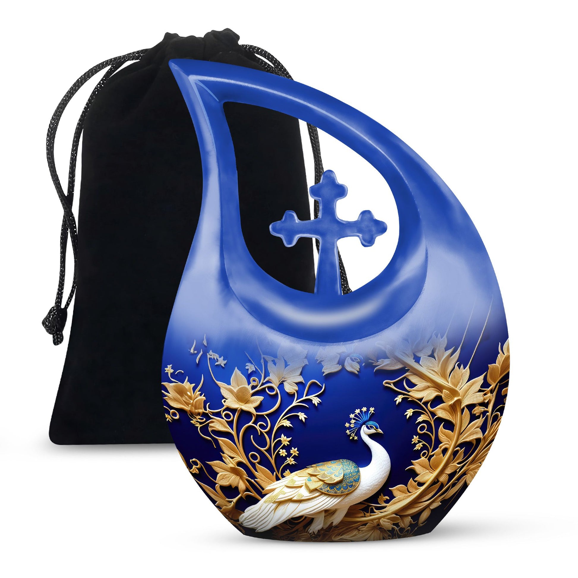 10-inch Peacock Memorial Urn