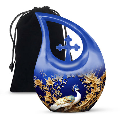 10-inch Peacock Memorial Urn