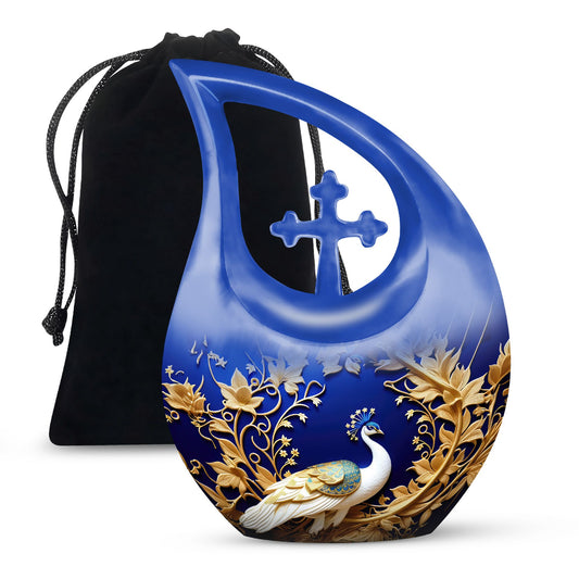 10-inch Peacock Memorial Urn