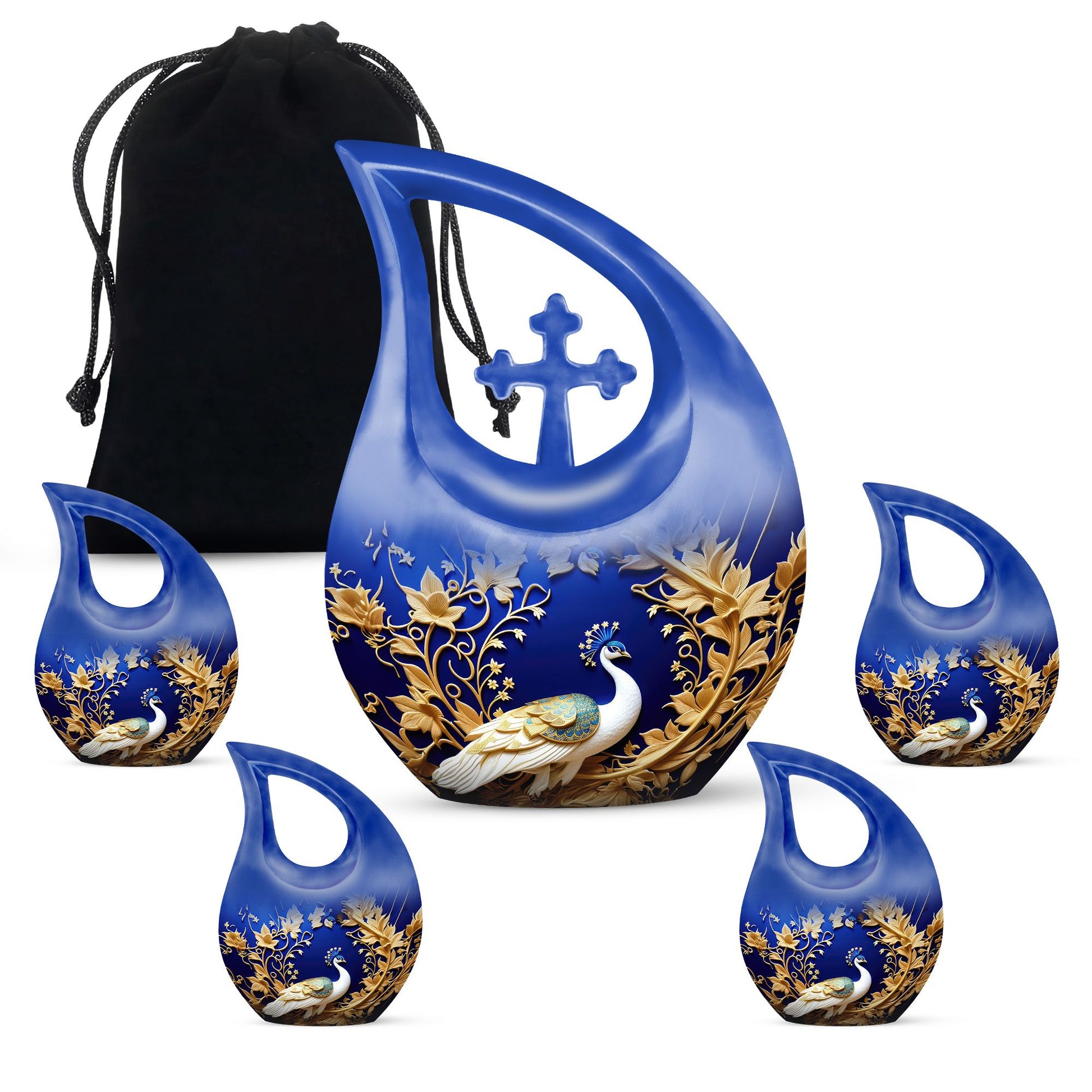 10-inch Peacock Memorial Urn