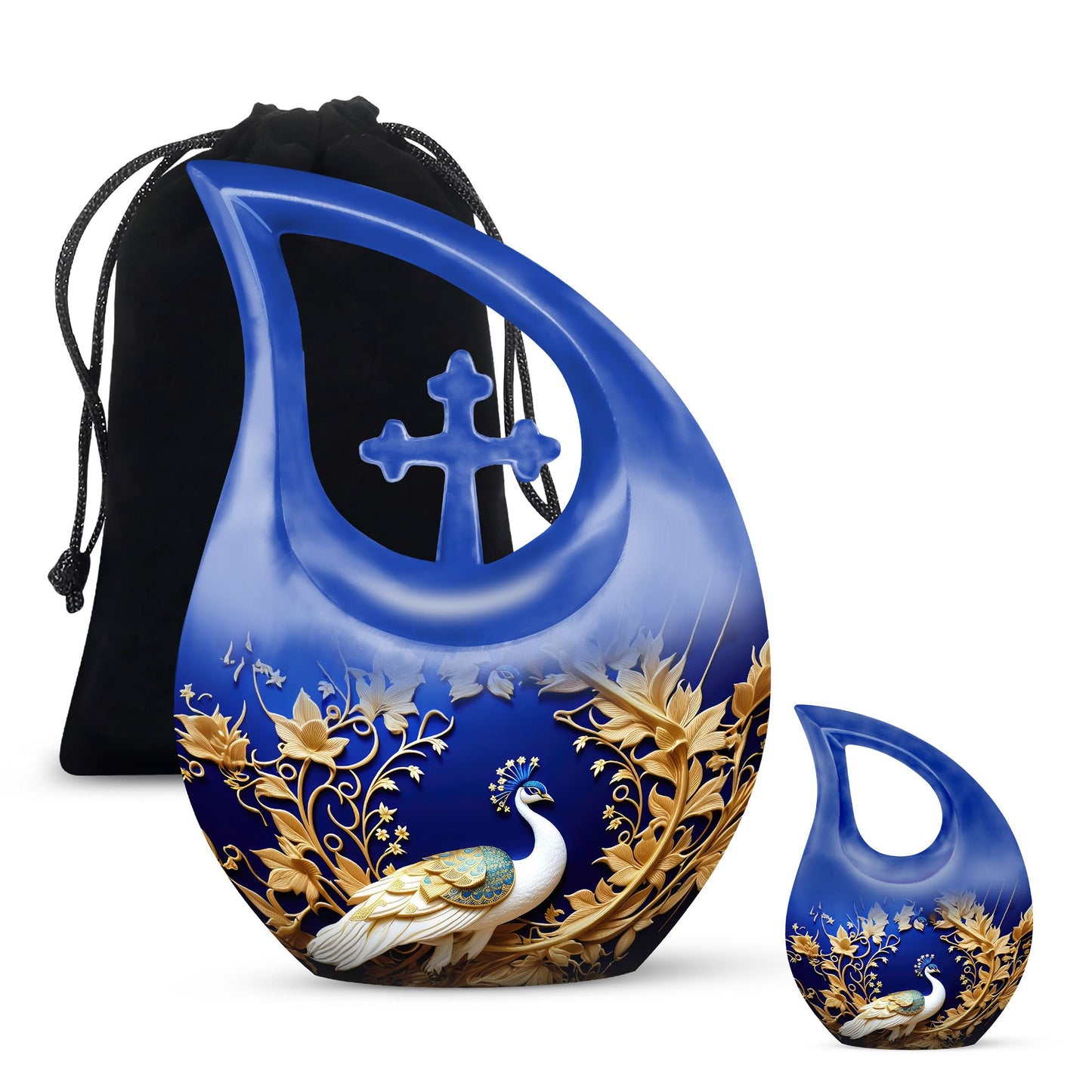 10-inch Peacock Memorial Urn