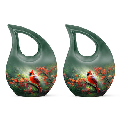 10 inch Cardinal Bird Urn