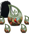 10 inch Cardinal Bird Cross Drop Cremation Urn, 