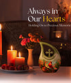10 inch Cardinal Bird Cross Drop Cremation Urn, 