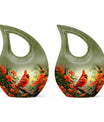 10-inch Cardinal Bird Urn 