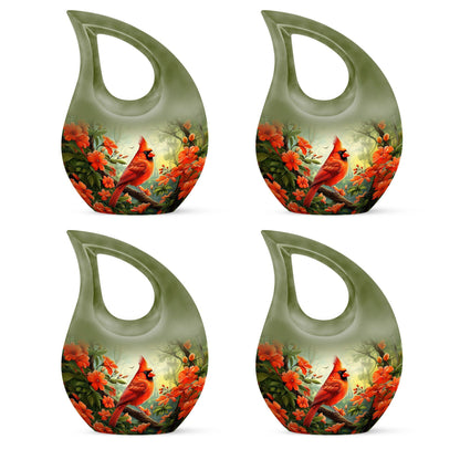10-inch Cardinal Bird Urn 