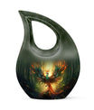 10 inch Arafed Bird Urn, 