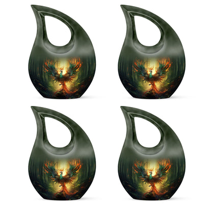 10 inch Arafed Bird Urn, 